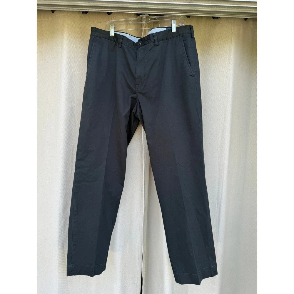 Polo Ralph Lauren Mens Black Stretch Straight Fit Chino Pants 40x32 RN 41381